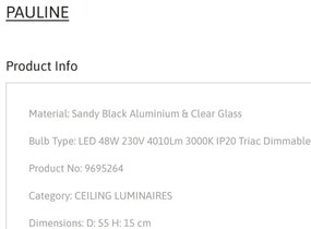Plafoniera LED design circular PAULINE 55cm