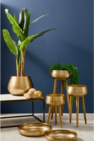 Ghivece decorative 3 buc. din metal handmade ø 37,5 cm Varanasi – Bizzotto