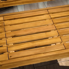 Bancă de grădină cu masă, lemn de acacia , TAIMA