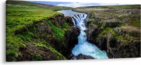 Tablou - Cascada intre stânci (120x50 cm)