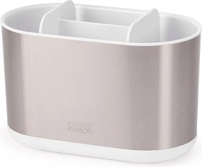 Suport pentru periuța de dinți argintiu din oțel inoxidabil Duo Steel – Joseph Joseph