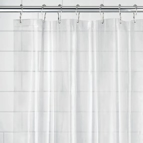 Perdea de duș transparentă iDesign PEVA, 200 x 180 cm