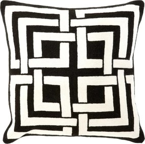 Perna din bumbac cu tricotaj din lana Blakes Black and White 108255 HZ