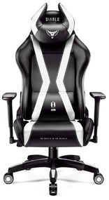 Scaun gaming Diablo X-Horn 2.0 Normal Size: negru-alb Diablochairs