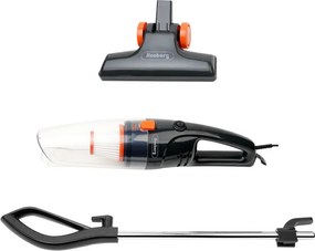 Resigilat: Aspirator vertical Rosberg R51001A, 600W, 800 ml, filtru HEPA, Utilizat ca manual, Negru