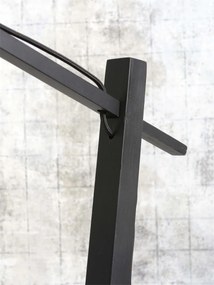 Lampa de podea eco din iuta Iguazu S 40cm, negru