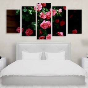 Tablou Multicanvas 5 Piese Roses - 150X80 cm 150X80 cm