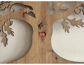 Li-Go 5732/DUB/S2 - Decorațiune LED de perete/10W/5V 20000 mAh 68x80 cm stejar