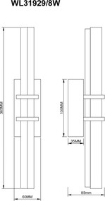 Aplica de perete LED modern IGGLY