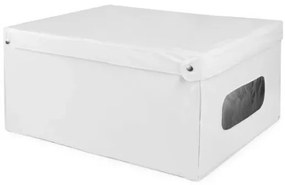 Compactor Cutie de depozitare pliabilă cu capac SMART, 50 x 40 x 25 cm, albă, S