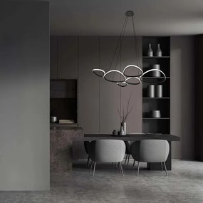 Lustră pe cablu LED PETRA LED/58W/230V 4000K neagră