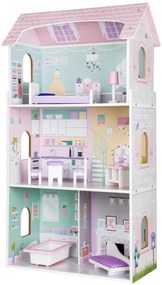 Jagodowa Residence casă de păpuși din lemn cu mobilier