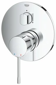 Baterie cada - dus incastrata Grohe Essence 3 iesiri crom lucios fara corp ingropat