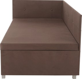 Canapea extensibilă cu spaţiu de depozitare, maro Taupe, AURIA UNI