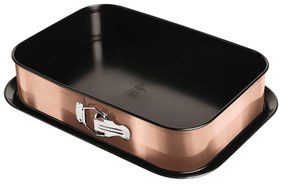 Tava marmorata cu fund detasabil 39x27 cm Rose Gold Beerlinger Haus BH 6474