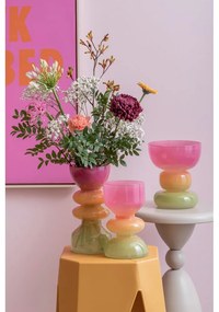 Vază portocalie/roz din sticlă (înălțime 20,5 cm) Funky Vibes – PT LIVING