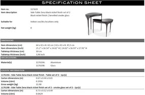 Set de 2 masute design LUX Zena