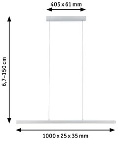 Paulmann 79902 - Lustr LED 43W SMART LENTO, stmívatelný, 230V, 2700-6000K