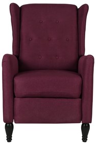 329327 vidaXL Fotoliu rabatabil, violet, material textil