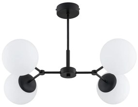 Lustră pe tijă FOTON 4xE14/10W/230V negru