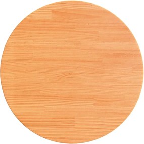 vidaXL Blat de masă rotund, maro ceruit, Ø50x2,5 cm, lemn masiv de pin