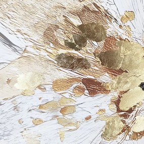 Tablou cu detalii pictate manual 70x100 cm Petal Glow – Styler