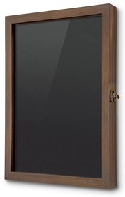 Vitrina magnetica din lemn A3, neagra