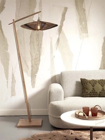 Lampa de podea eco din iuta Iguazu L 55cm natur/ negru
