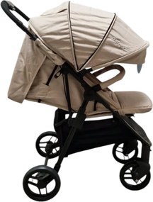 Carucior nou nascuti 2 in 1 BABY CARE™ PRO YK78, Pozitie somn, Spatar reglabil in 7 trepte, Frana picior, Pliabil, Maron Gold