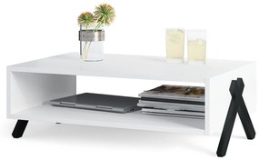 Set de mobilier VIK Alb Mat - DULAP Radio TV/ PENTRU PENTRU TV + MASĂ / BANCĂ + BIBLIOTECĂ | SET DE MOBILIER CAMERA DE ZI