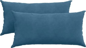 vidaXL Perne pentru canapea 2 pcs albastru 80 x 40 cm