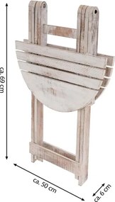 Masă pliabilă, bronzată DIVERO