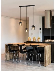 Lustră pe cablu GLOB 3xE27/40W/230V neagră