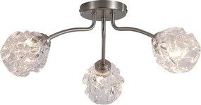 Lustra aplicata 3 becuri metal nickel satinat Astral