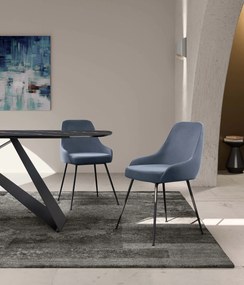STONES Scaun din microfibră 48.5cm X 49.5cm H. 80cm | Aosom Romania