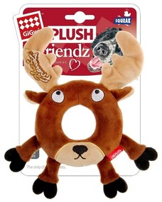 GiGwi Jucărie care scârțâie pentru câini PlushFriendz ren, 20 x 19 x 2,5 cm