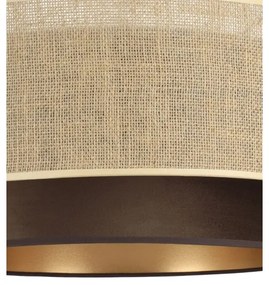 Plafonieră SARTA Ø 45 cm, 1xE27/60W/230V, maro/iută