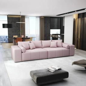 Canapea extensibilă dumonde cu ladă de depozitare si sezut confortabil din spuma high-density, Marbela Enjoy Flamingo XXL 295x100 cm