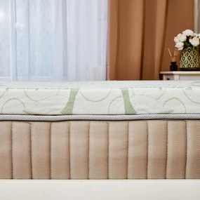 decoDoma Saltea de protecţie cu spumă cu memorie BAMBOO Comfort 90 x 200 x 6 cm