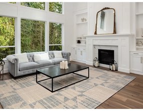 Covor bej din lână 170x240 cm Frotage beige – Agnella