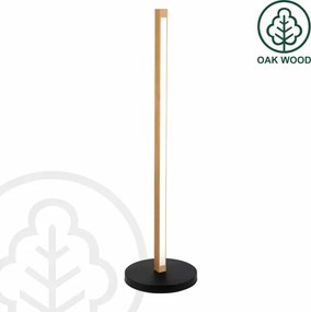 Lampă de podea LED VERDE LED/18W/230V 3000K stejar/negru