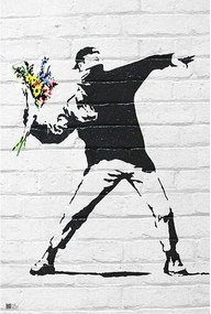 Poster Banksy street art - Graffiti Throwing Flow