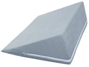 Bellatex Pernă pentru cap în formă de pană, albastră, gri, 80 x 50 x 20 cm