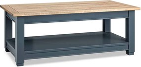 Masă lemn masiv natur Cafea Richmond Albastru/, 120 × 45 × 65 cm