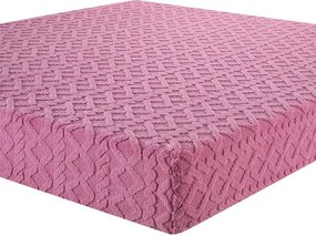 decoDoma Cearşaf elastic cu blăniţă INVERNO, culoare mure 90 x 200 cm