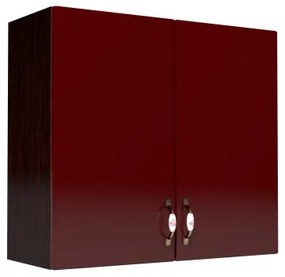 Corp superior 80. cu 2 usi Zebra MDF rosu simplu
