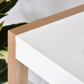 HOMCOM Birou de Lucru Spațios cu Sertar Dulap Picioare în Formă de Cadru de Stil Modern 112,5x50x75,5 cm Alb | Aosom Romania