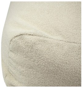 Fotoliu bean bag crem cu tapițerie din țesătură bouclé Snug 100 – SLOWDOWN