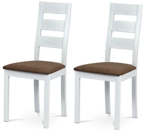 Set de scaune de sufragerie BC-2603 WT, alb, 2 buc