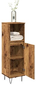 vidaXL Dulap de baie, lemn vechi, 30x30x100 cm, lemn prelucrat